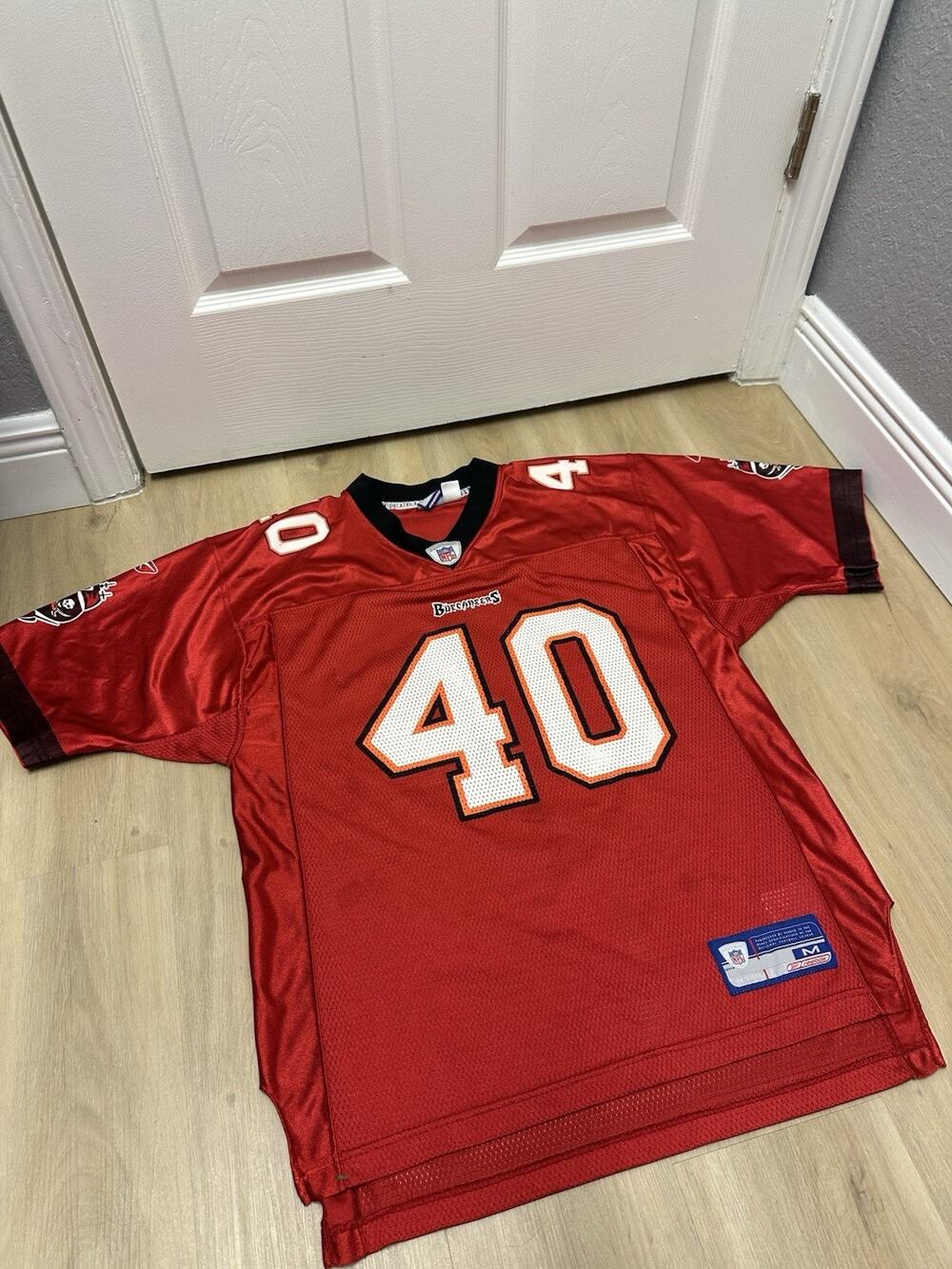 Reebok Tampa Bay Buccaneers Mike Alstott #40 NFL Jersey Mens M Red